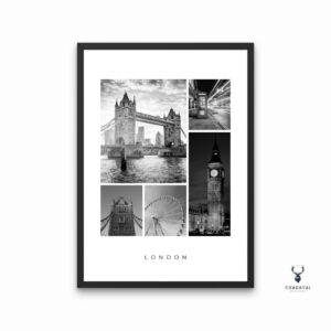 London City Monochrome Poster