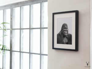 Gorilla Monochrome Poster - Image 2