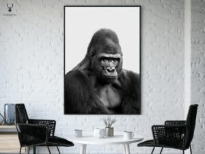 Gorilla Monochrome Poster - Image 5