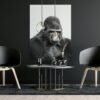 Gorilla Monochrome Poster - Image 4