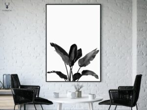 Strelitzia Monochrome Poster - Image 4