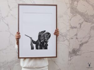 Mystical Shaman Monochrome Poster 2 - Image 4
