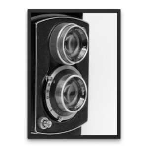 Retro Lubitel Camera Monochrome Poster