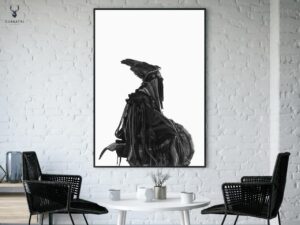 Mystical Shaman Monochrome Poster 4 - Image 6