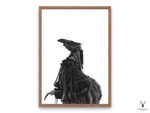 Mystical Shaman Monochrome Poster 4 - Image 5