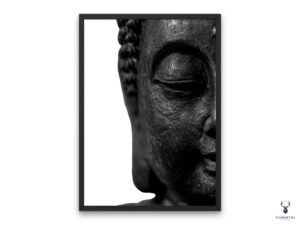 Buddha Monochrome Poster