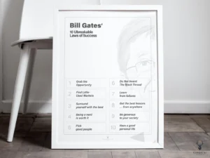 Bill Gate's 10 Unbreakable Law Poster - Image 2