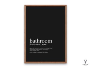 Bathroom Definition Wall Decor - 2 Colors Edition - Image 4