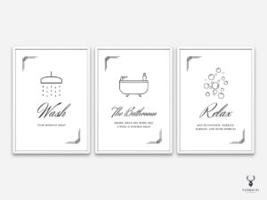 Bathroom Minimal Decor Set of 3 - Image 4