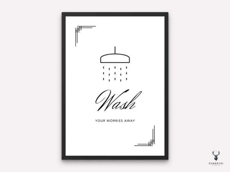 Wash Your Worries - Bathroom Decor