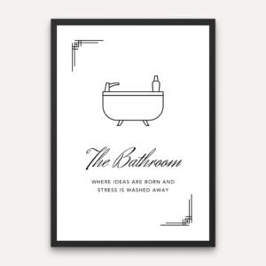 Bathroom Decor Shower Poster
