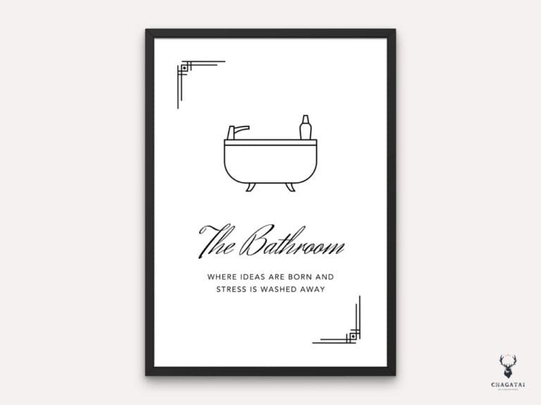 Bathroom Decor Shower Poster