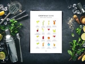 Classic Cocktails Guide Poster - Light Edition - Image 5