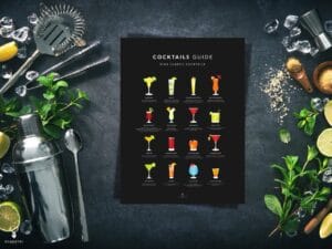 Classic Cocktails Guide Poster - Dark Edition - Image 7