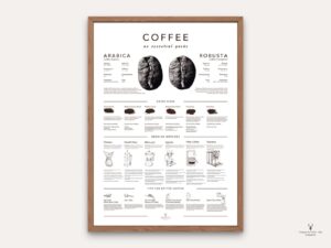 Coffee Brew Methods Poster - Light Edition