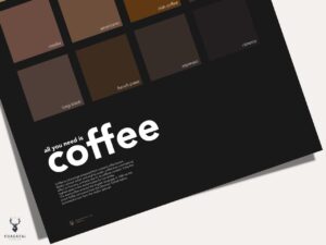 Coffee Colors Poster All You Need is Coffee - Dark Edition - Image 2