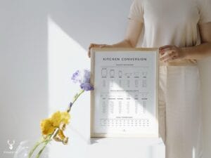 Kitchen Conversion & Oven Temperature Cheat Sheet - Light Edition - Image 3