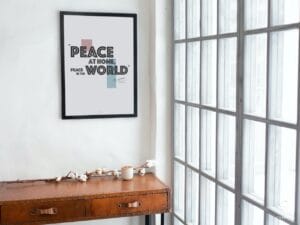 Atatürk Poster - Peace at Home Peace in the World - Image 6