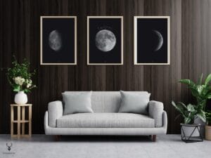 The Moon Phases Wall Art Set of 3 - Image 5