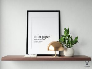 Toilet Paper Definition Bathroom Wall Decor - 2 Colors Edition - Image 4