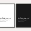 Toilet Paper Definition Bathroom Wall Decor - 2 Colors Edition - Image 2