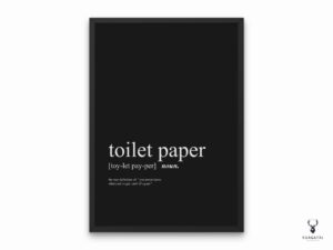 Toilet Paper Definition Bathroom Wall Decor - 2 Colors Edition - Image 5