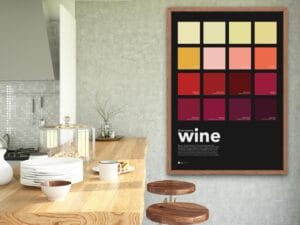 Wine Colors Poster All You Need is Wine - Dark Edition - Image 3