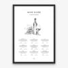 Wine & Food Pairing Guide Poster - Light Edition