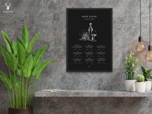 Wine & Food Pairing Guide Poster - Dark Edition - Image 4