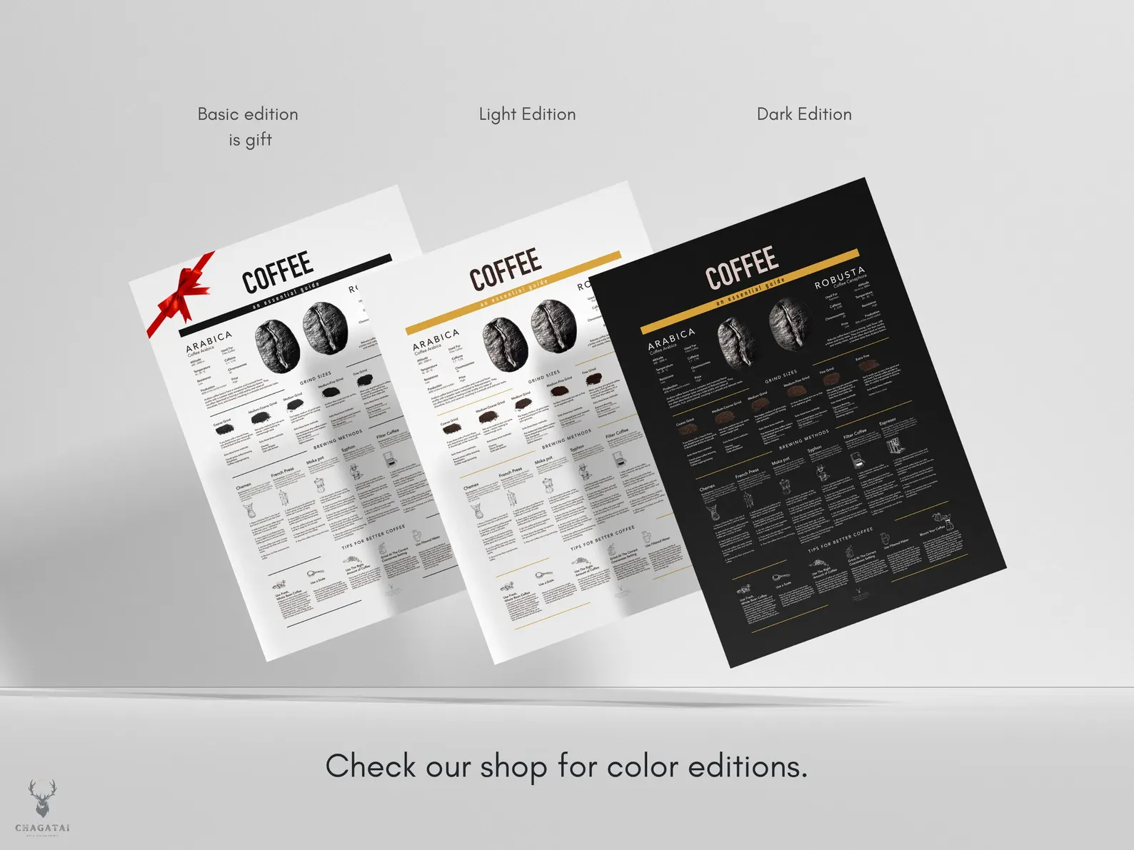 Coffee brewing café wall decor poster print.