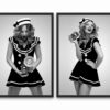 Funny Bathroom Decor Bar Toilet Wall Decor Set of 2