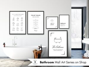 Funny Bathroom Decor Bar Toilet Wall Decor Set of 2 - Image 6