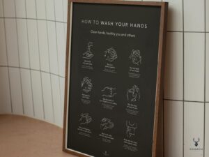 How to Wash Your Hands Bathroom Decor - Dark Edition - Image 3