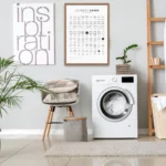 Laundry symbols wall art poster with washing chart guide