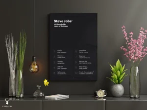 Steve Jobs 10 Rule of Success Poster - Dark Edition - Image 3