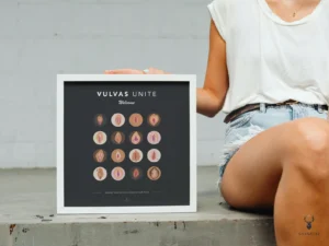 Vulvas Unite Funny Bathroom Decor - Dark Edition - Image 3