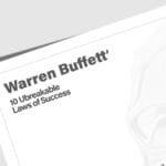 Warren Buffett Laws of Success framed poster for office and home wall decoration.