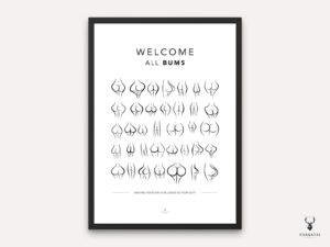 Welcome All Bums Decor - Light Edition