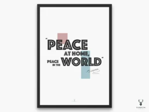 Atatürk Poster - Peace at Home Peace in the World