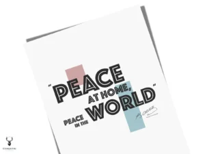 Atatürk Poster - Peace at Home Peace in the World - Image 5