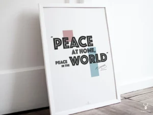 Atatürk Poster - Peace at Home Peace in the World - Image 4