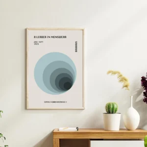 Bauhaus Wall Decor - A Leader in Menswear Blue