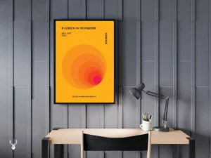 Bauhaus Wall Decor - A Leader in Menswear Orange