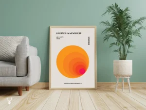 Bauhaus Wall Decor - A Leader in Menswear Orange II - Image 2