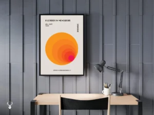 Bauhaus Wall Decor - A Leader in Menswear Orange II