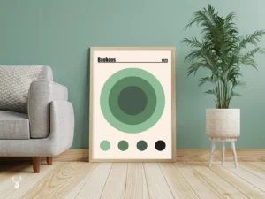 Bauhaus Wall Decor - Green Circle 1923 - Image 3