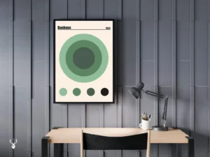 Bauhaus Wall Decor - Green Circle 1923