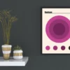 Bauhaus Wall Decor - Purple Circle 1923 - Image 2