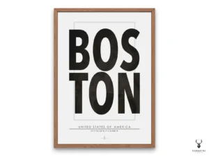 Boston Typographic Poster