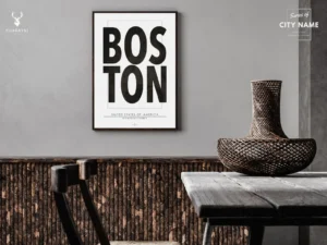 Boston Typographic Poster - Image 2